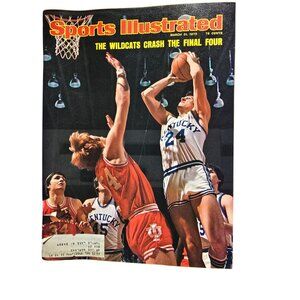 Vintage Sports Illustrated Basketball Magazine 1975 Kentucky Wildcats Final Four